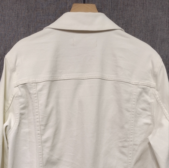 J Brand Noah Denim Jacket Mens M White Retro 90s Y2K Casual Comfy - Picture 8 of 10